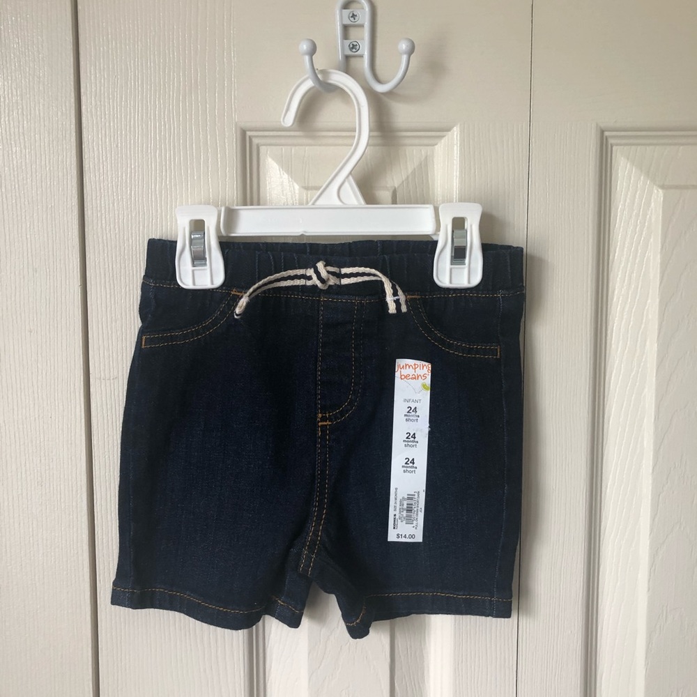 NWT Jumping Beans Denim Shorts 24 months
